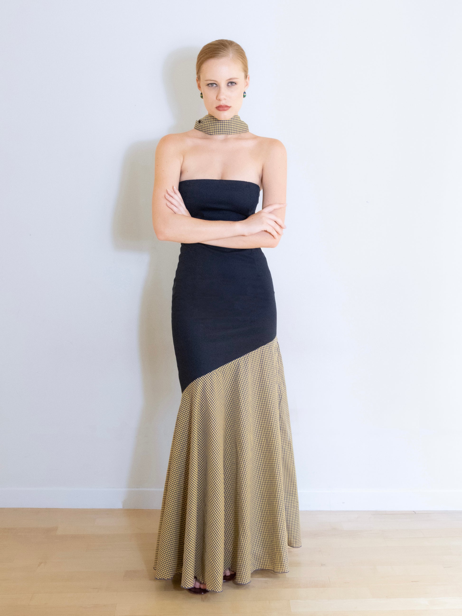 Luce Strapless Maxi Dress and Stole SET