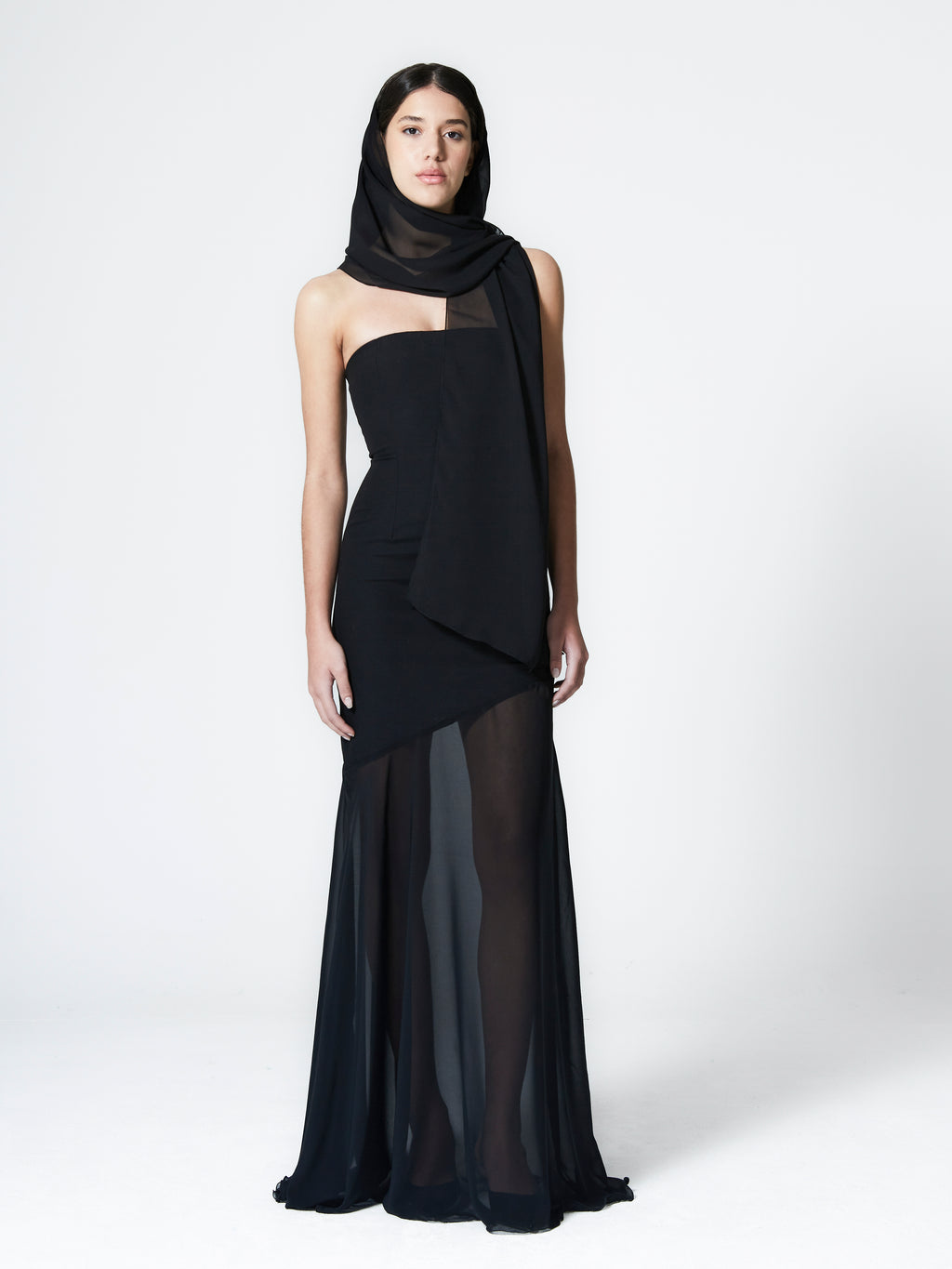 Long Stole in Viscose Chiffon - NthemALL