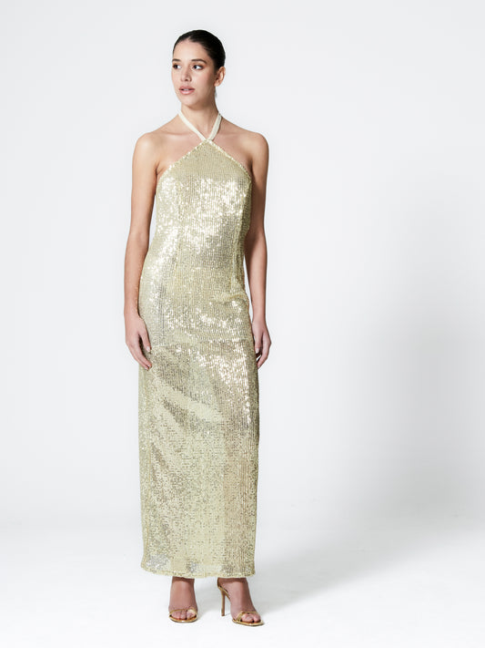 Olympia Sequin Long Dress - NthemALL