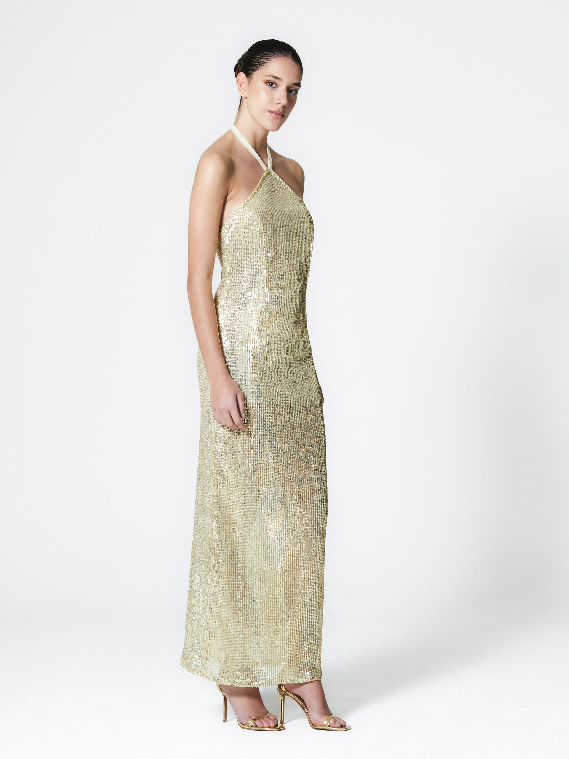 Olympia Sequin Long Dress - NthemALL