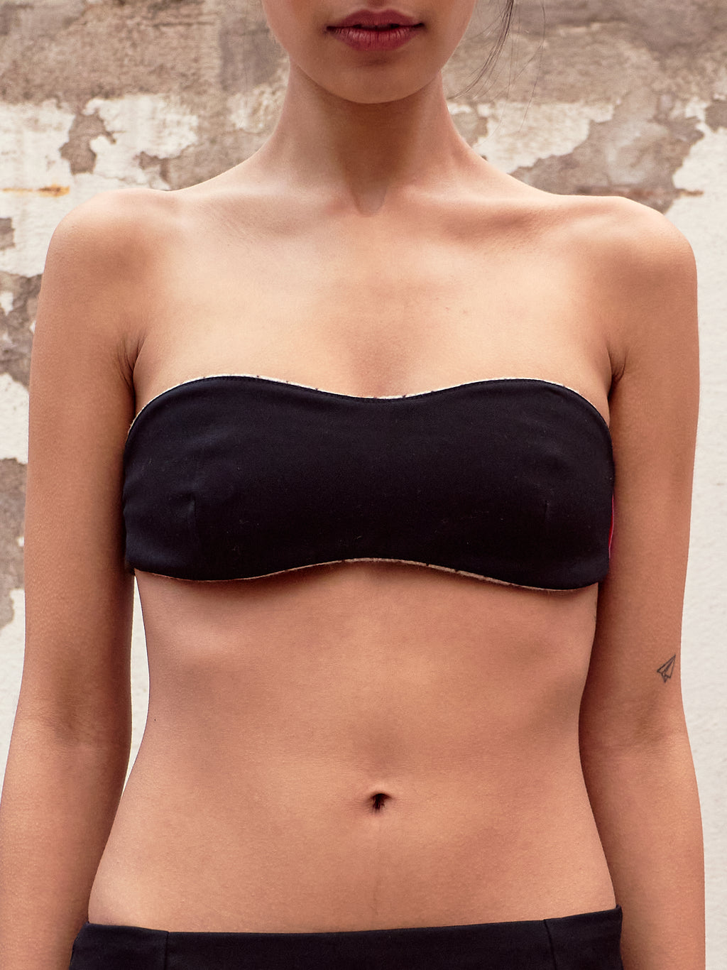 Wool Reversible Bandeau Bra Top