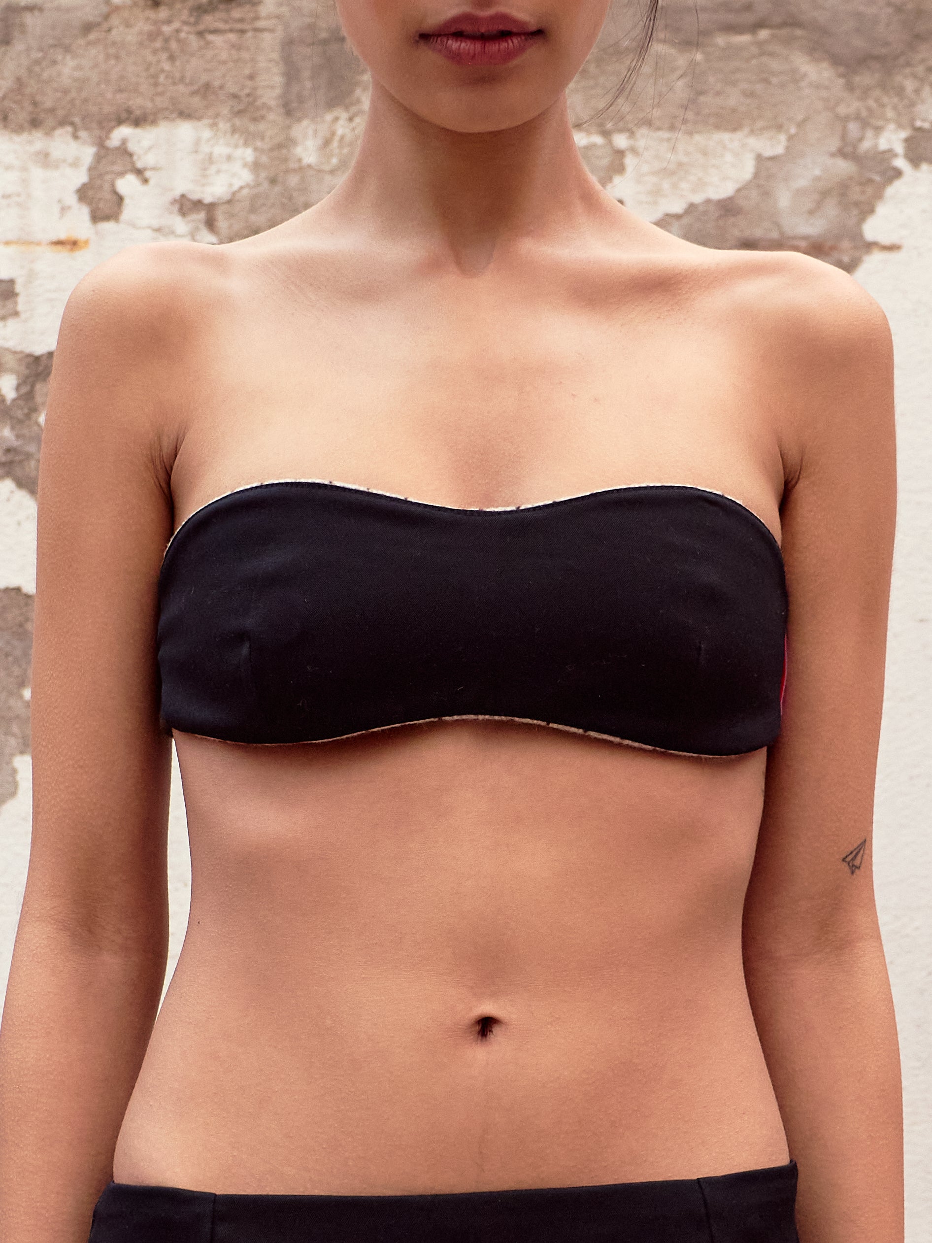 Wool Reversible Bandeau Bra Top